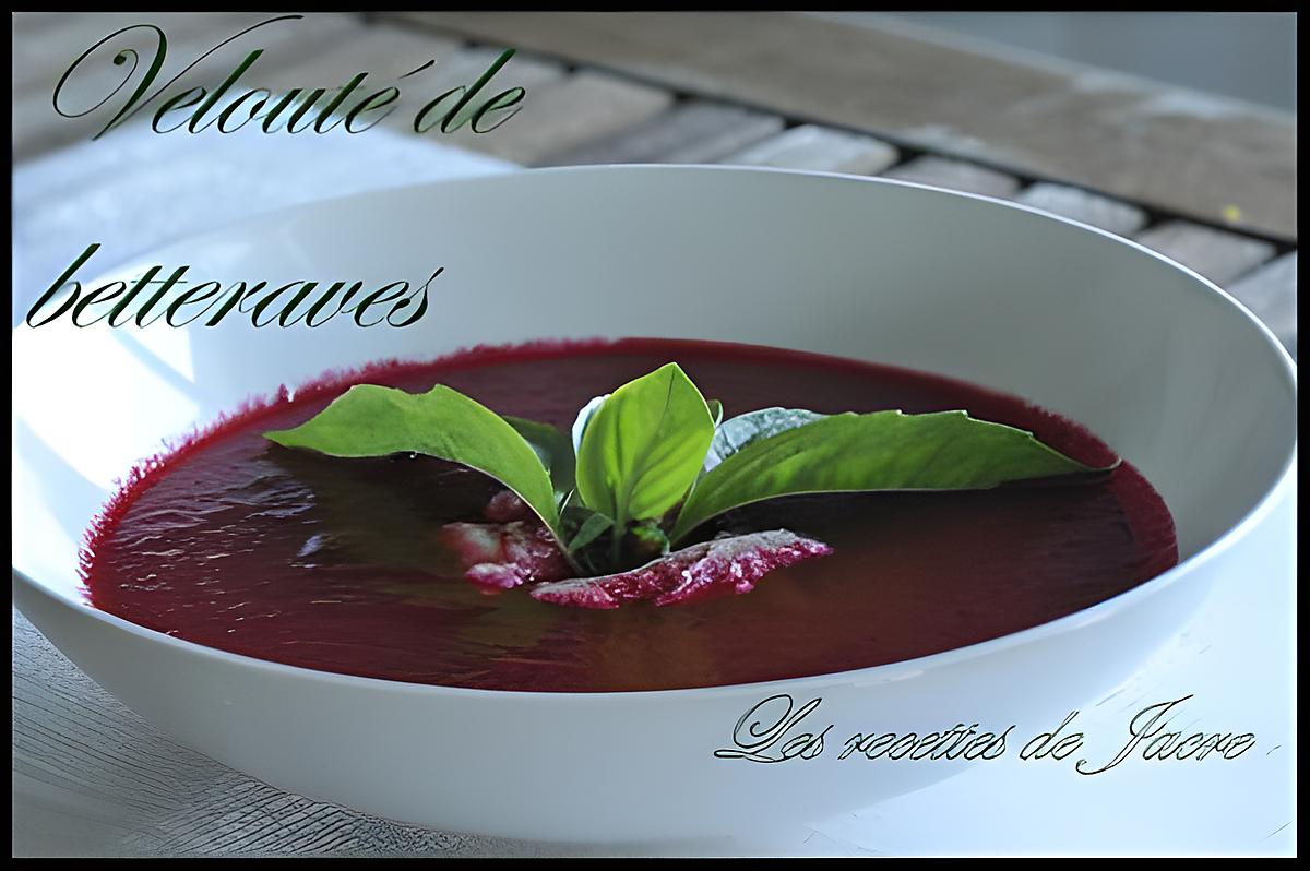 recette velouté de betteraves