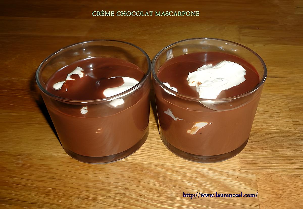 recette CRÈME CHOCOLAT MASCARPONE