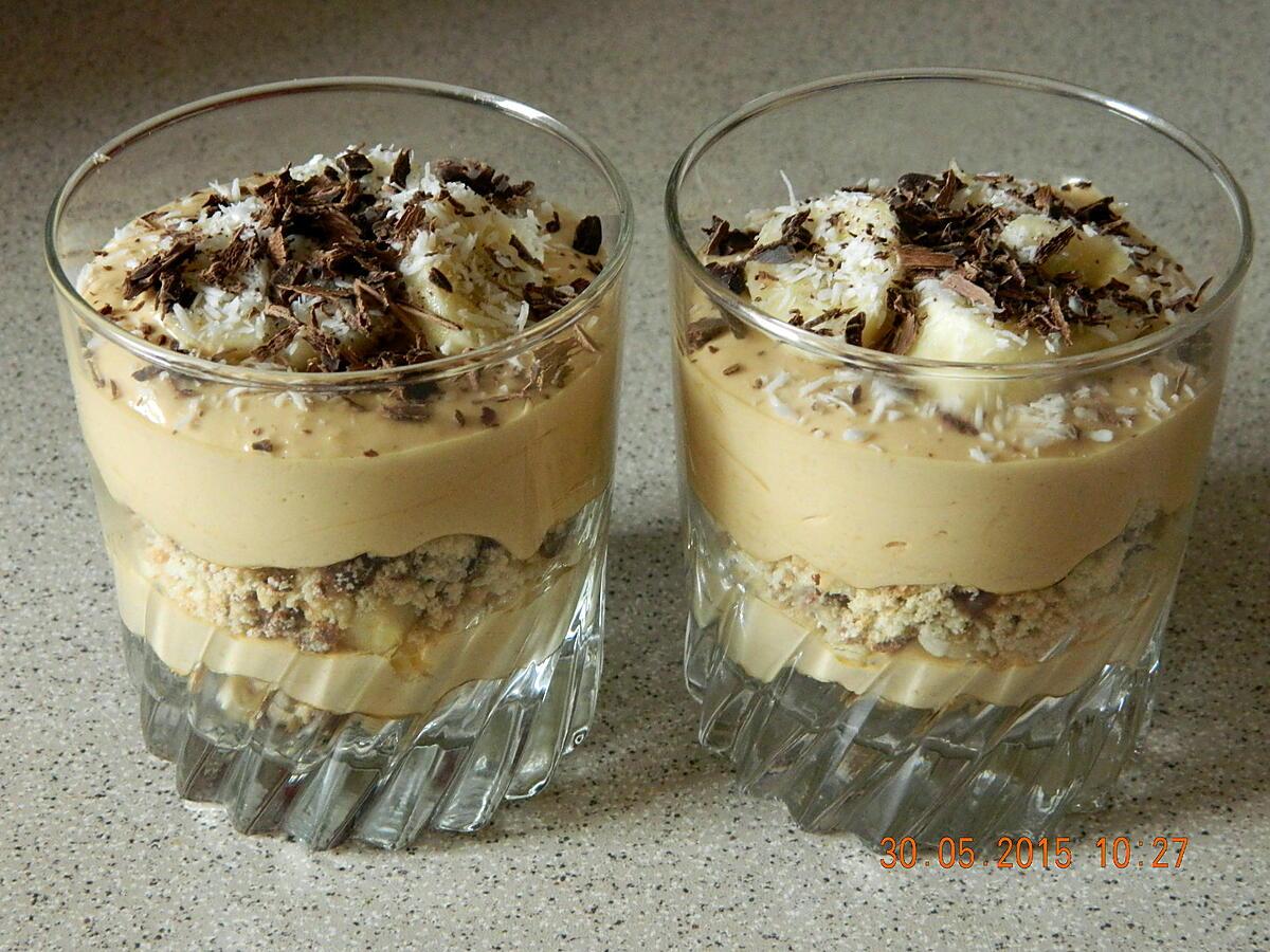 recette Verrine tiramisu banane