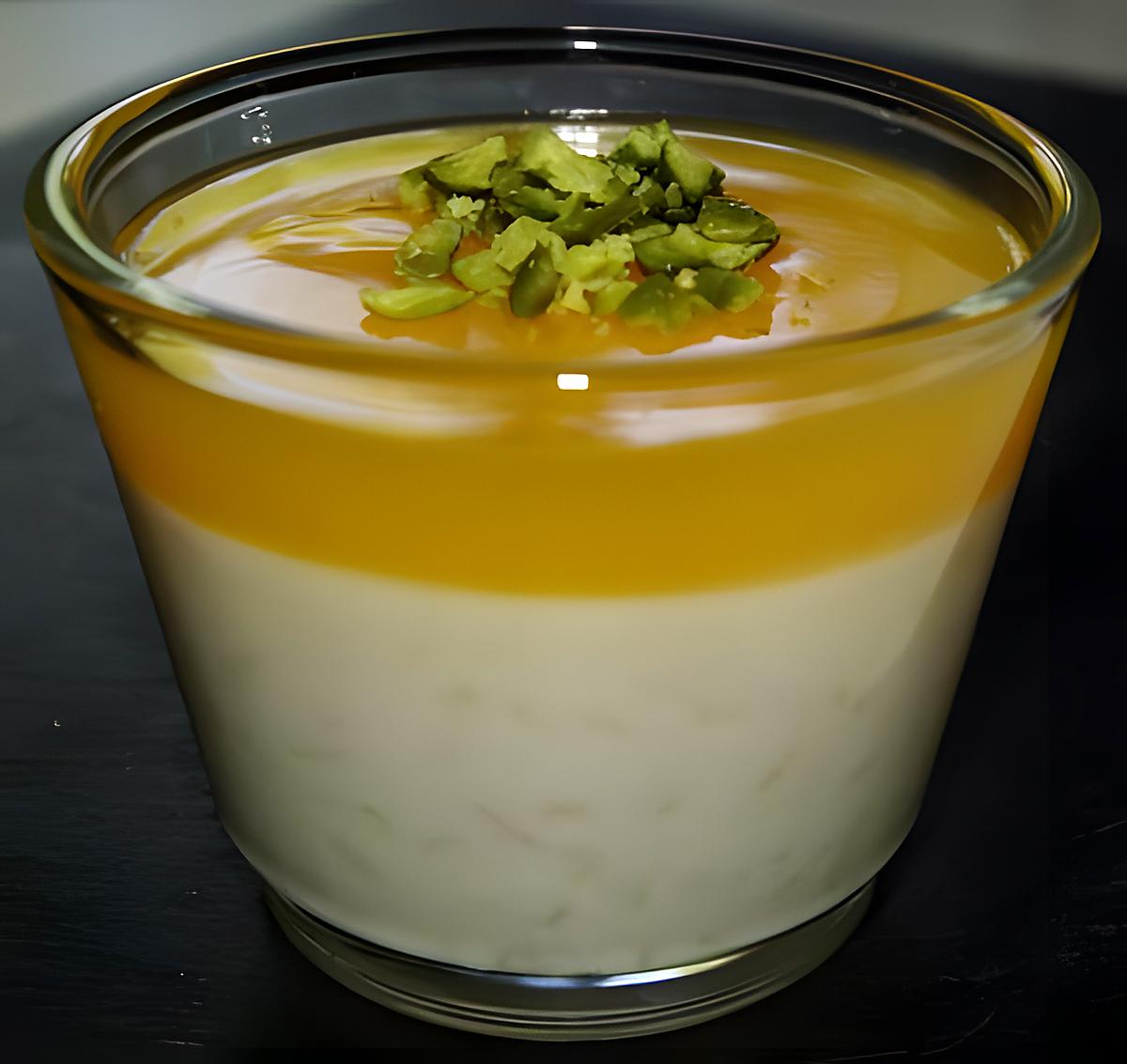 recette Riz au lait "Moubatane": riz au lait "capitonné" à l'orange