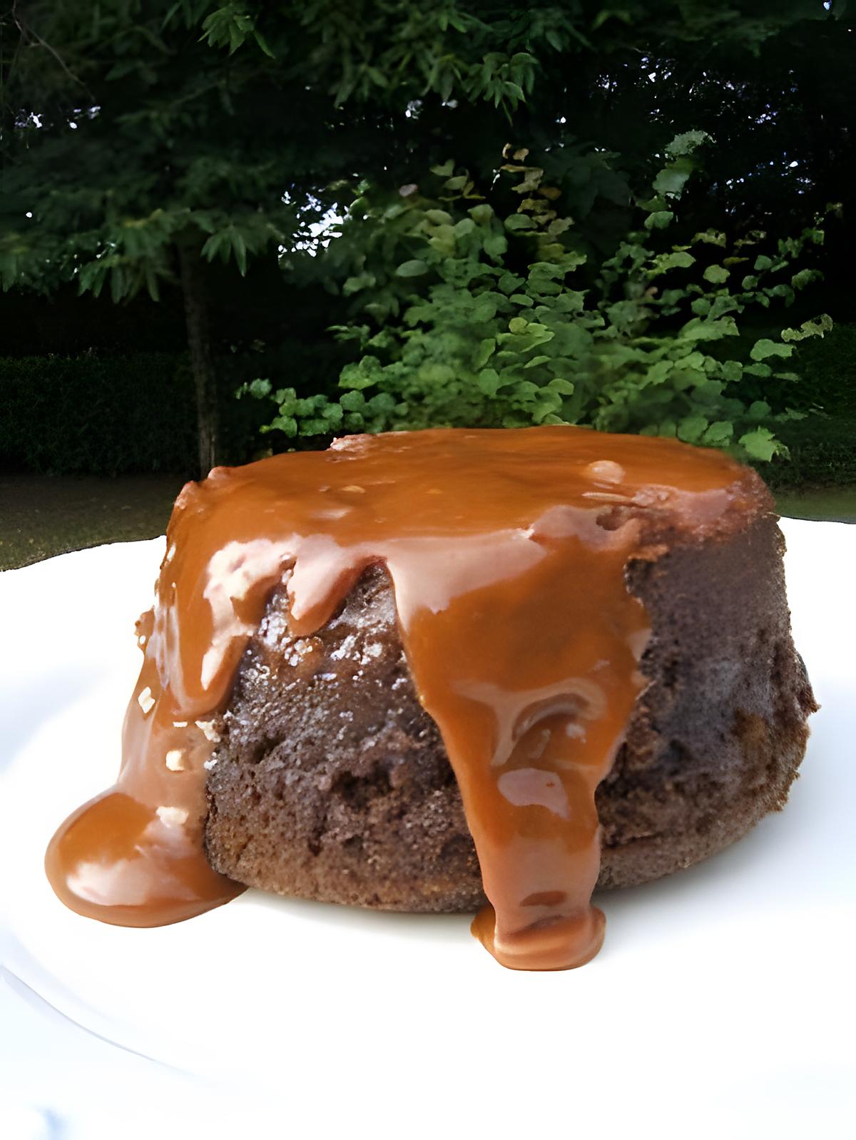 recette Pudding à la vapeur à la crème de caramel au beurre salé