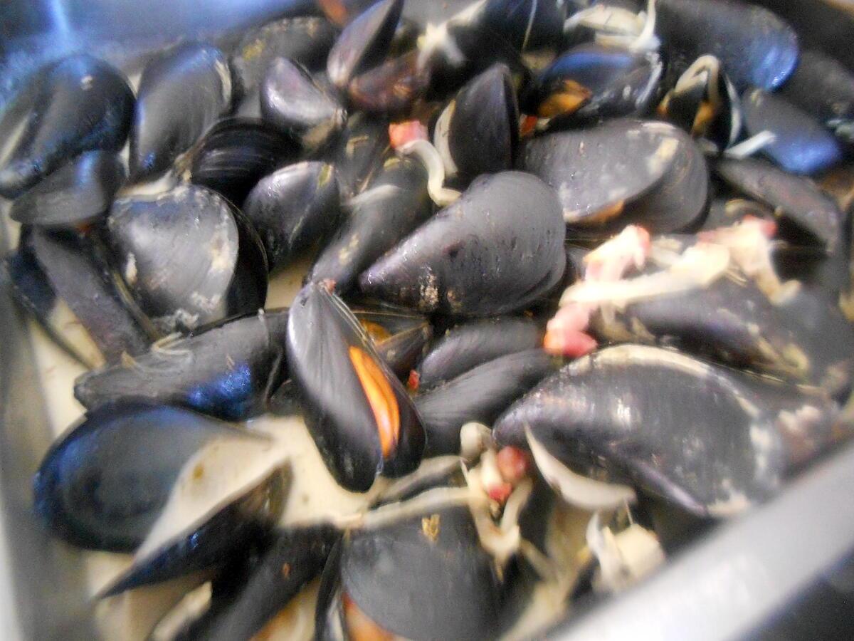 recette Moules a la crème