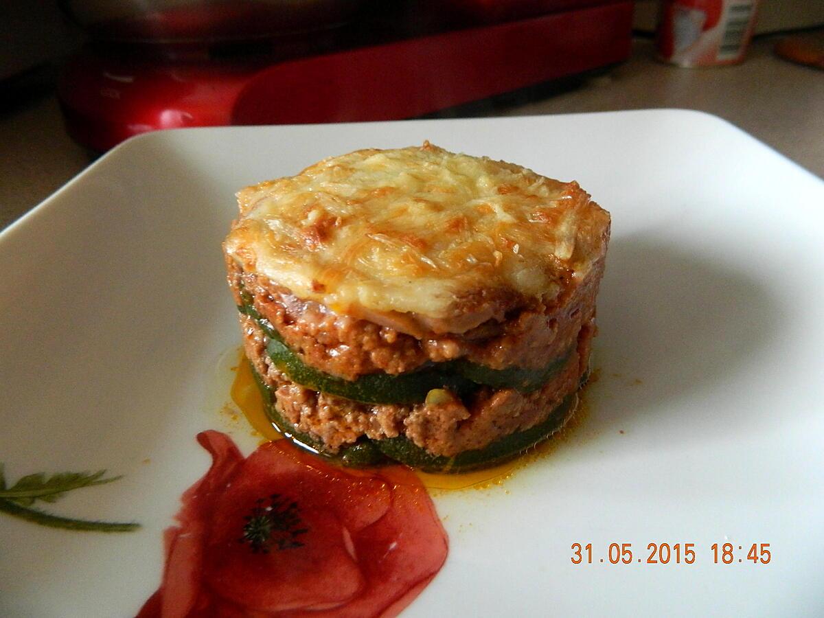 recette Gratin  courgettes viande hachée