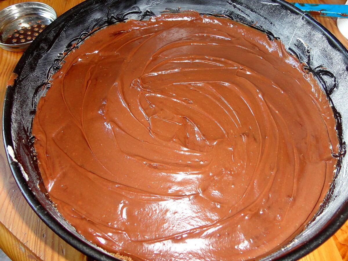 recette CHEESE-CAKE choco-nutella et crêpe dentelle