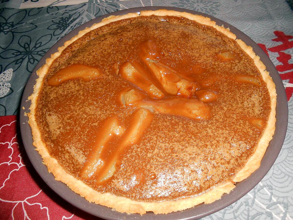 recette Tarte fondante aux poires et Carambars