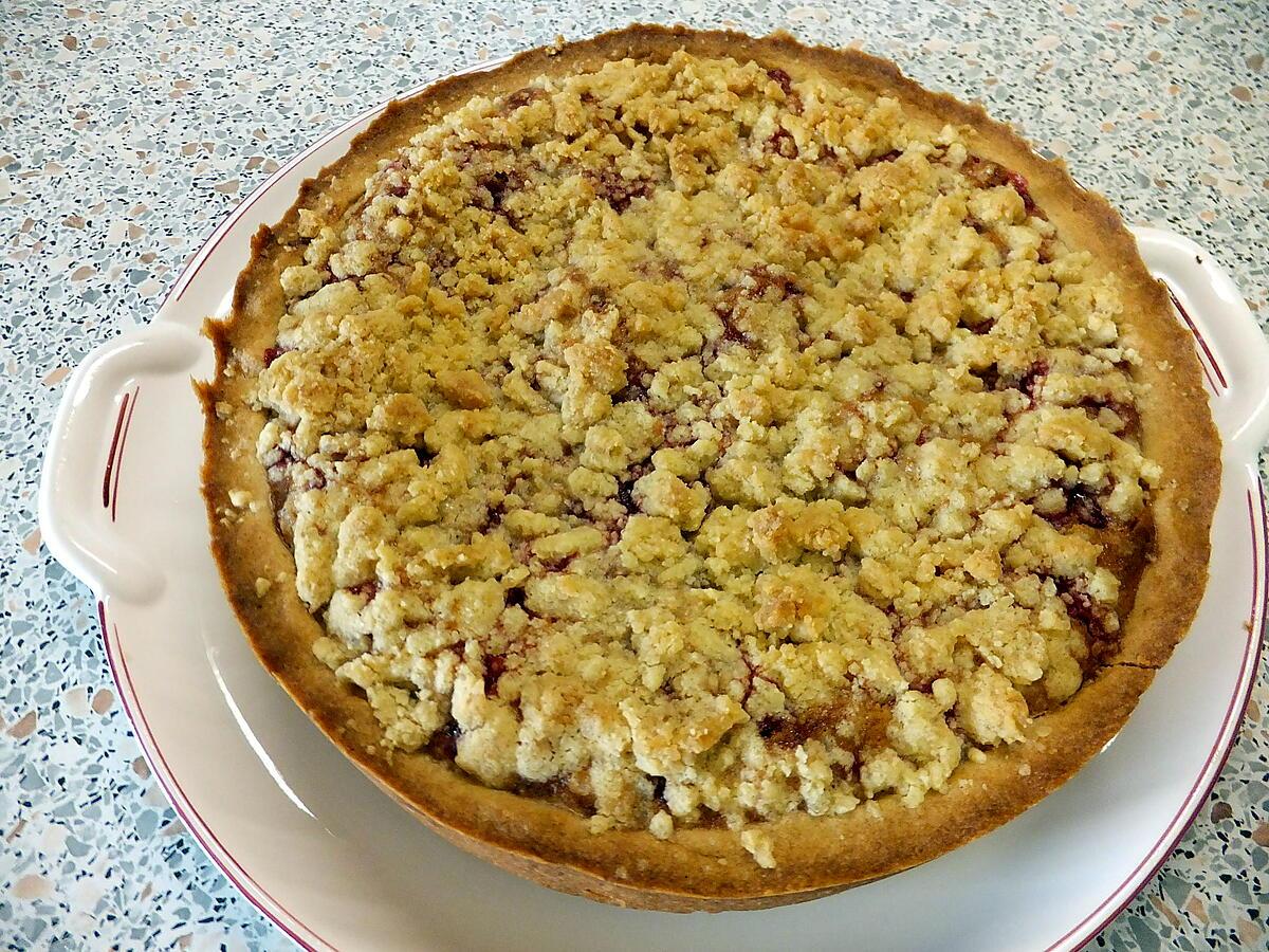 recette Tarte crumble aux groseilles