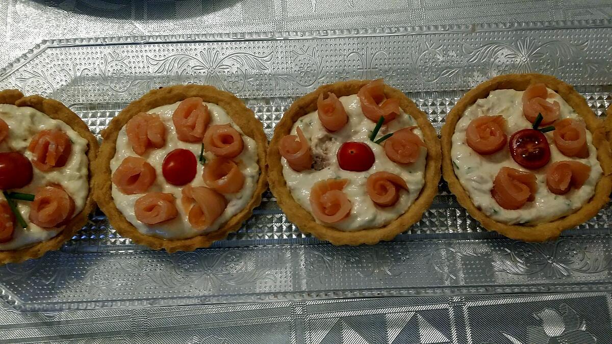 recette Tartelettes  fromage saumon