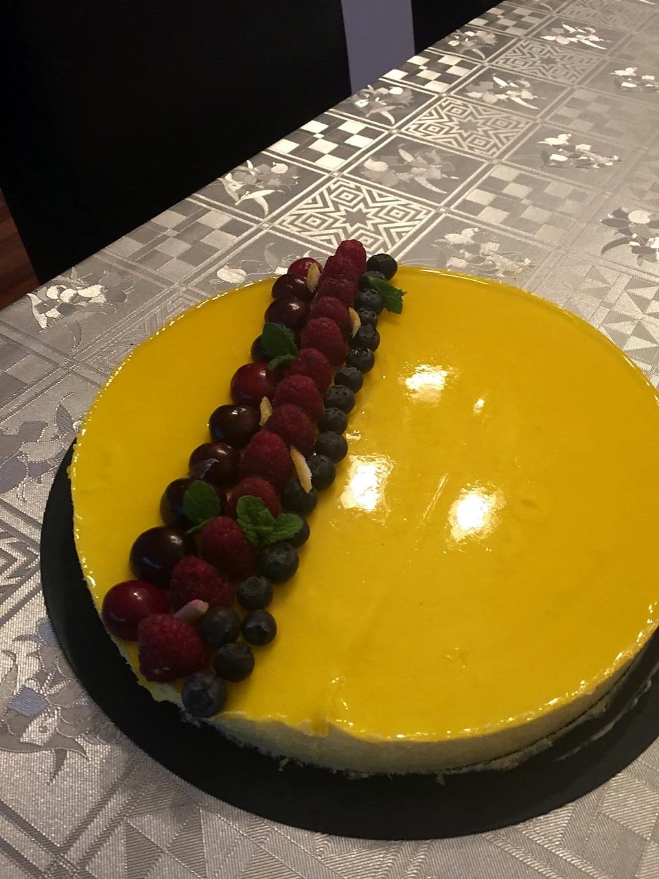 recette Bavarois  mangue  citron