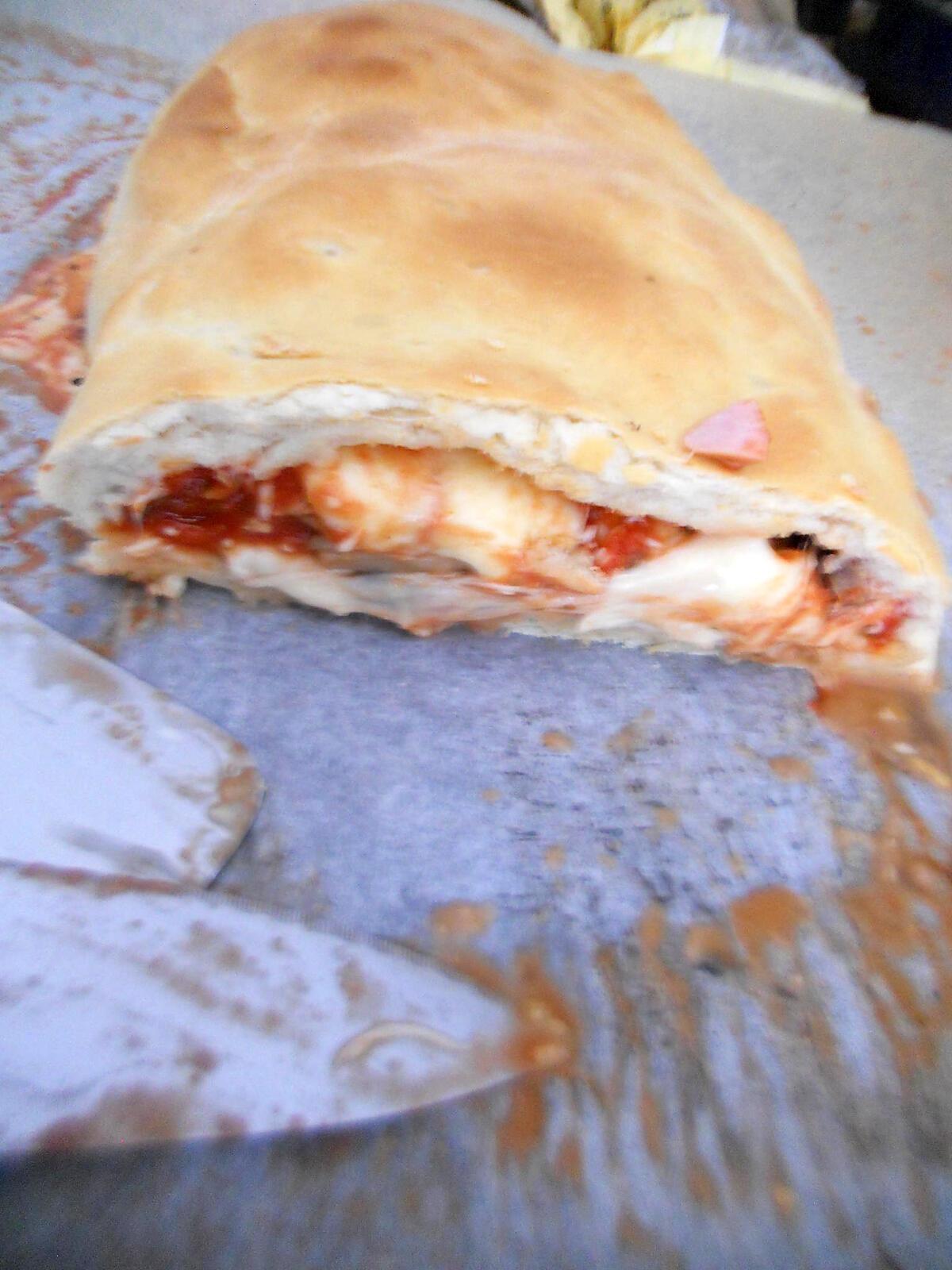 recette Calzone a la saucisses de strasbourg