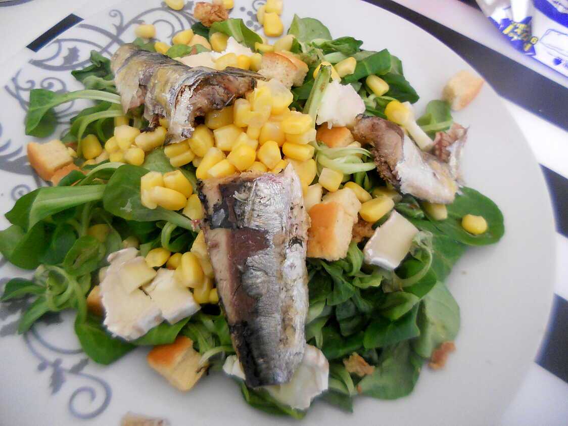 Recette de Salade aux sardines