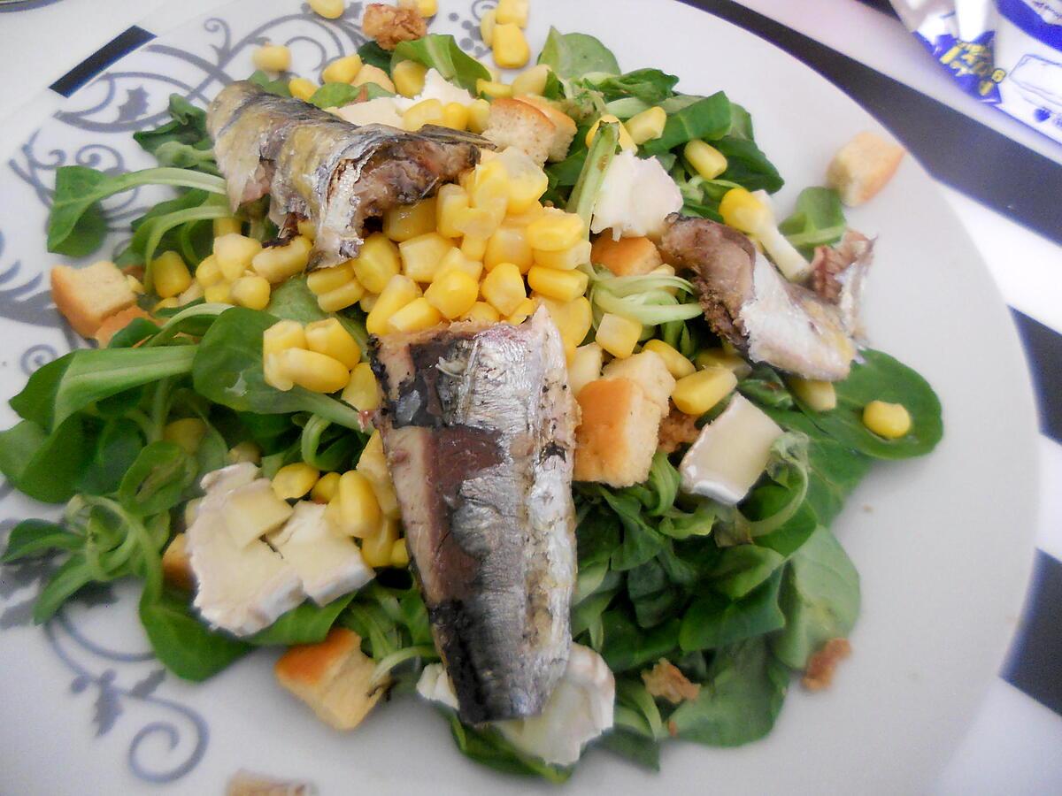 recette Salade aux sardines