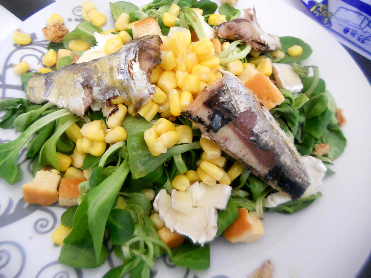 recette Salade aux sardines