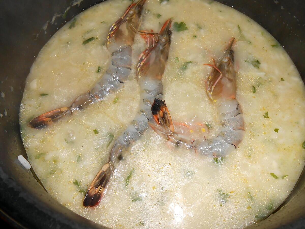 recette RISOTTO IN BIANCO MOULES GAMBAS VONGOLE