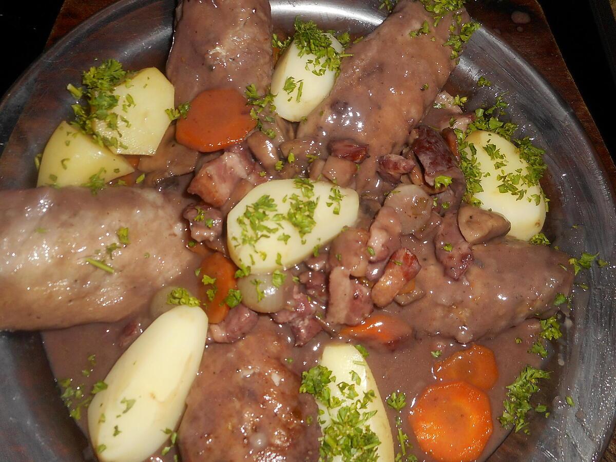 recette Ailerons de dinde à la bourguignonne