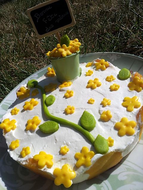 recette Mon Pêchier (gâteau fêtes des Méres) *pour ma Mamie*