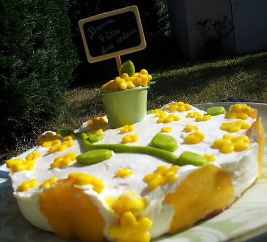 recette Mon Pêchier (gâteau fêtes des Méres) *pour ma Mamie*