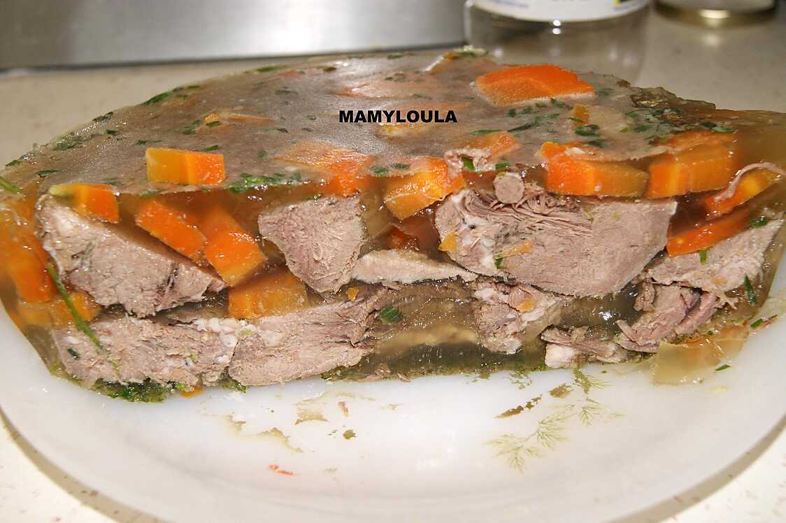 Recette de Langues de porc en gelée