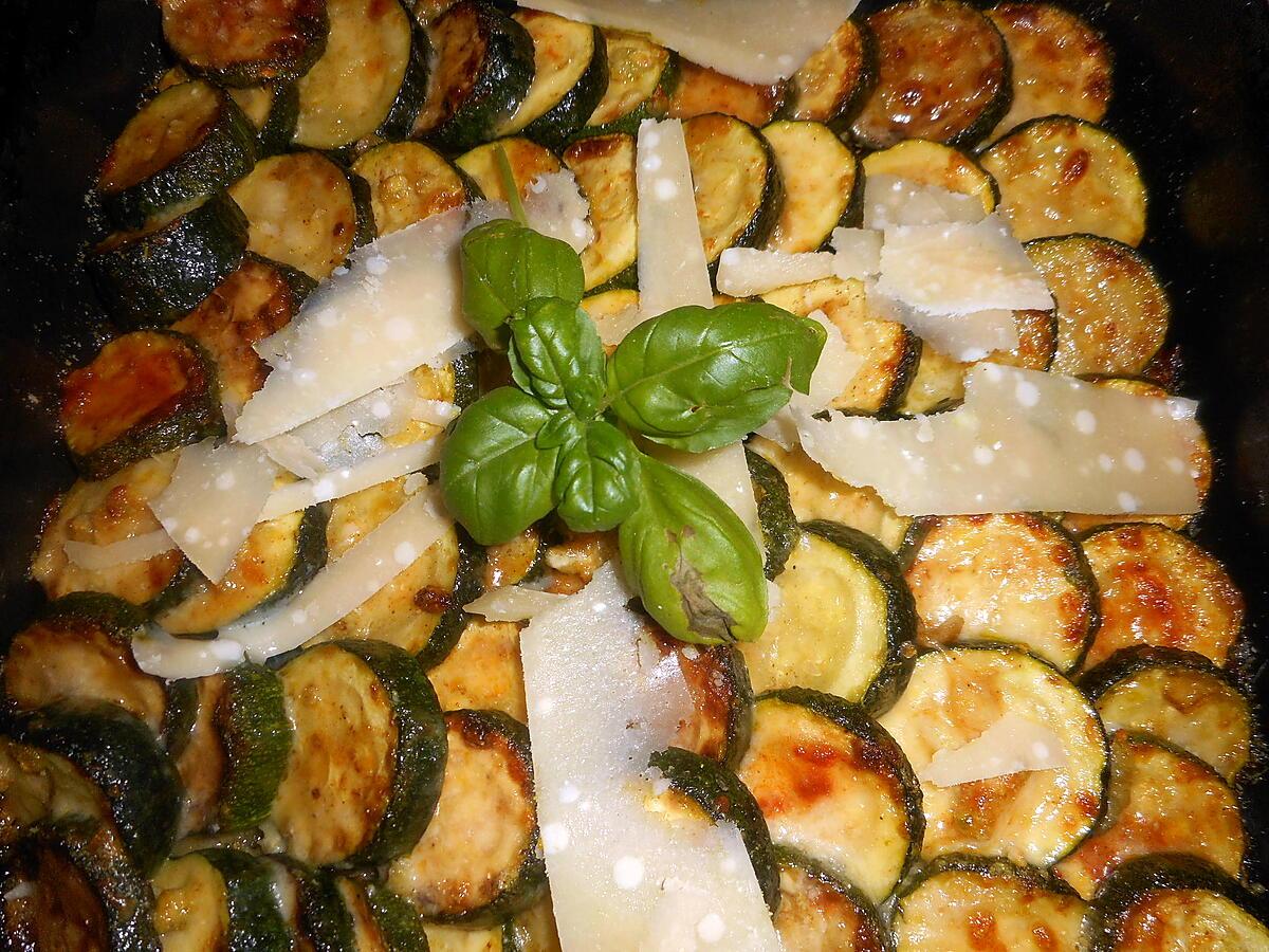 recette Gratin de courgettes parmigiano