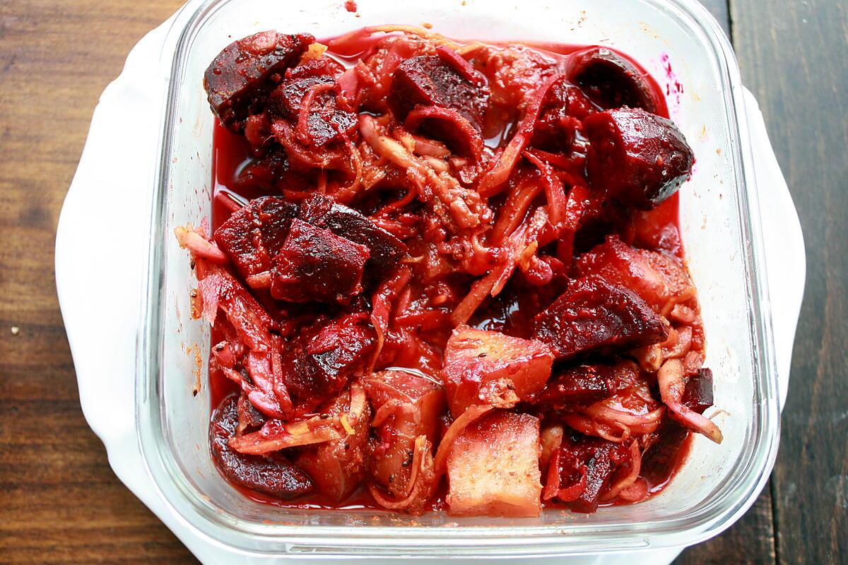 recette Kimchi à la betterave rouge