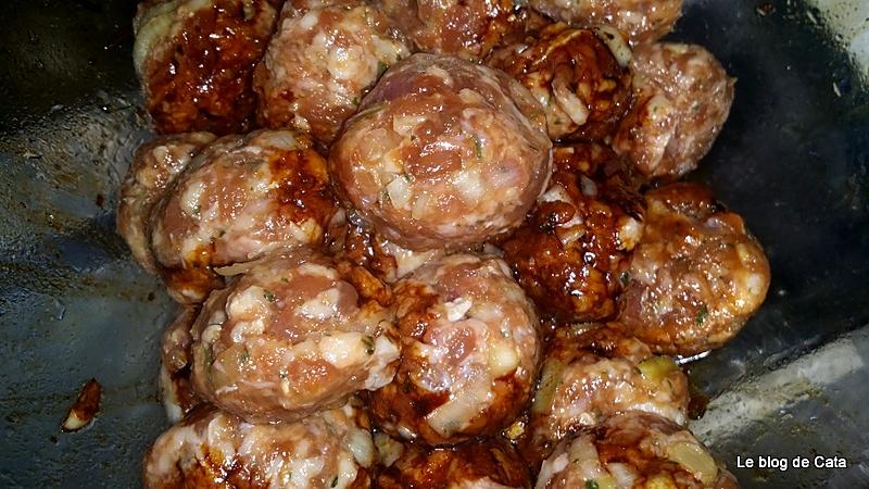 recette Brochettes de boulettes- Tsukune teriyaki