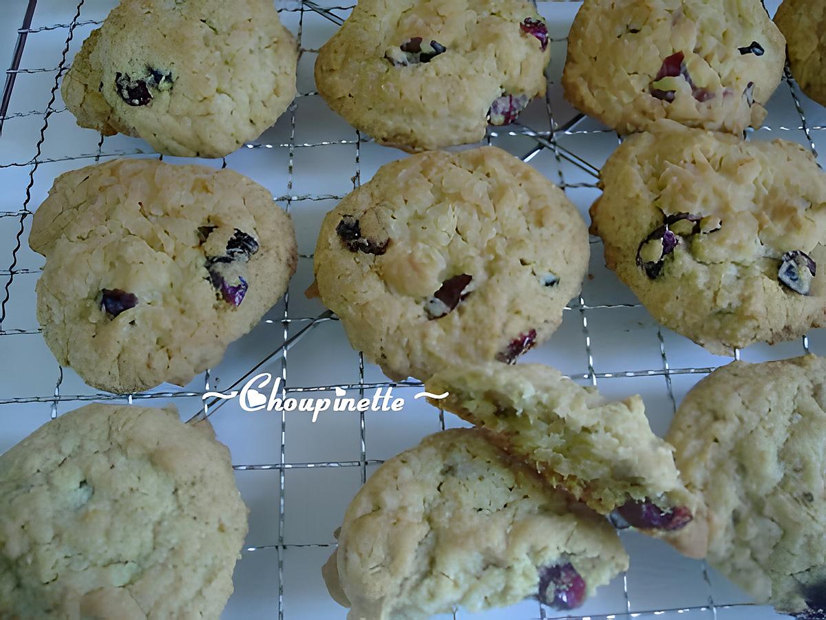 recette ~Biscuits à l'avoine et aux canneberges~ 