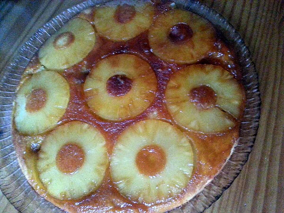 recette Gâteau renversé à l'ananas