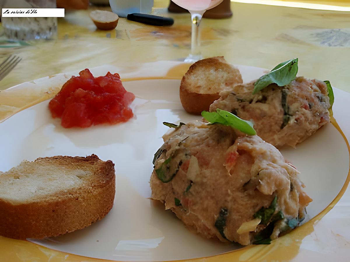 recette Rillettes de saumon et thon au basilic frais