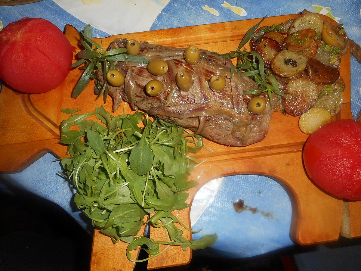 recette Steak mirabeau