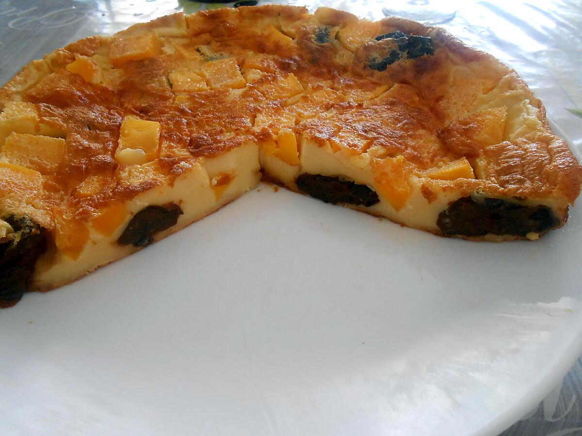 recette CLAFOUTIS MANGUE PRUNEAUX