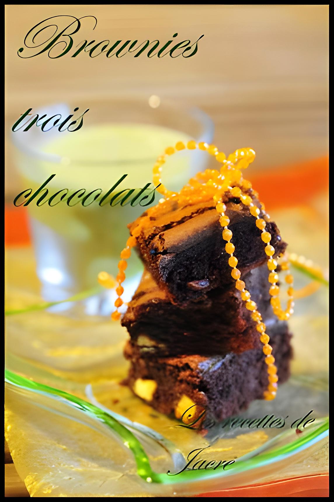 recette brownies aux trois chocolats