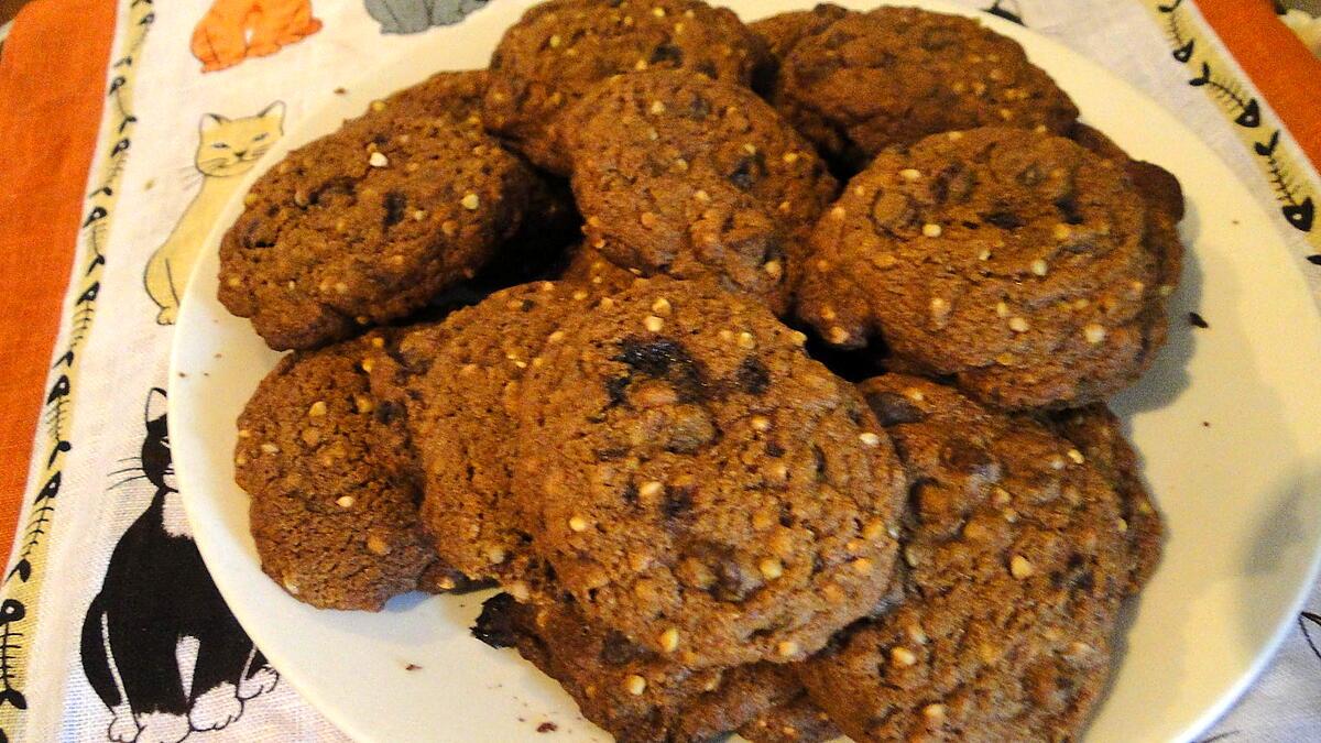 recette Biscuits aux pépites de chocolat et grains de sarrasin