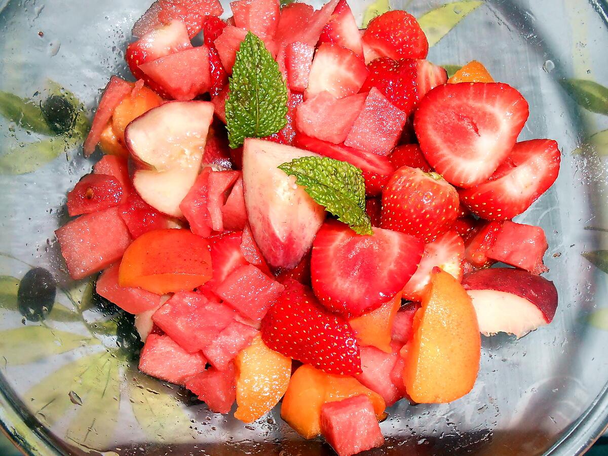 recette SALADE DE FRUITS FRAIS