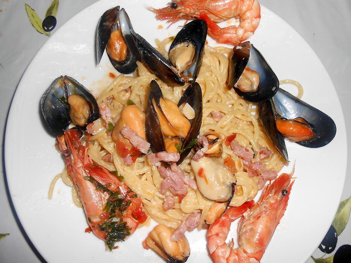 recette CARBONARA DI MARE