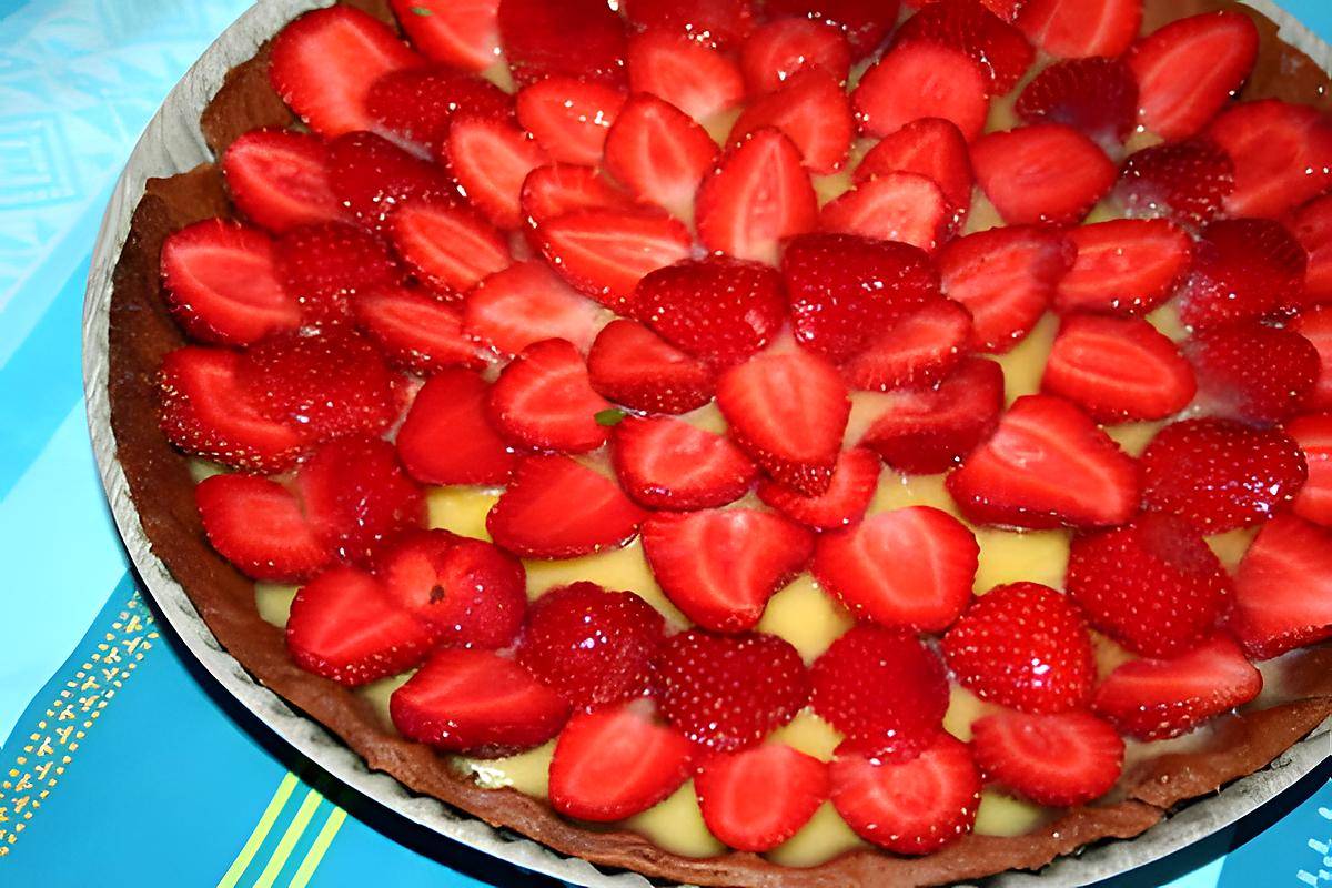 recette Tarte aux fraises et au lemon curd