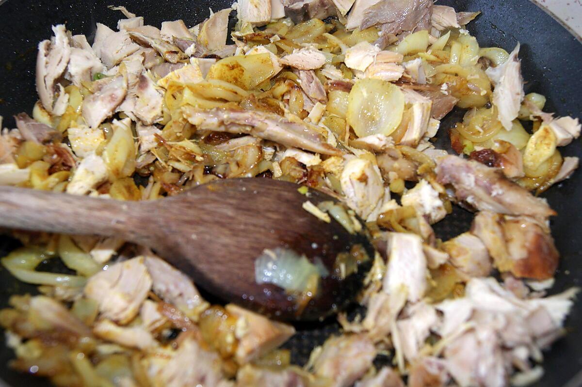 recette Poulet au curry et champignons