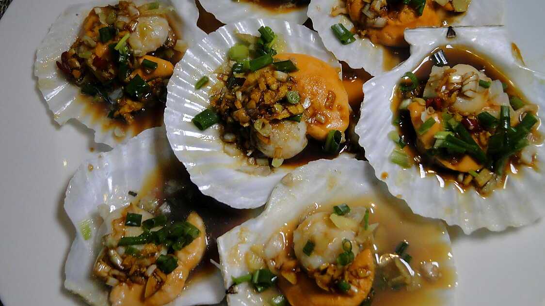 Recette de Coquilles St.-Jacques à la vapeur à la chinoise