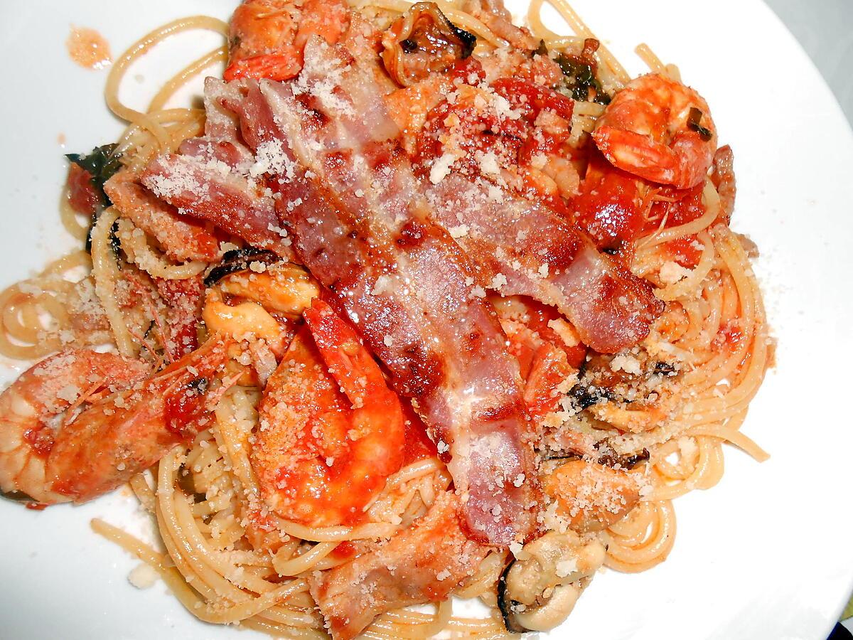 recette AMATRICIANA DI MARE