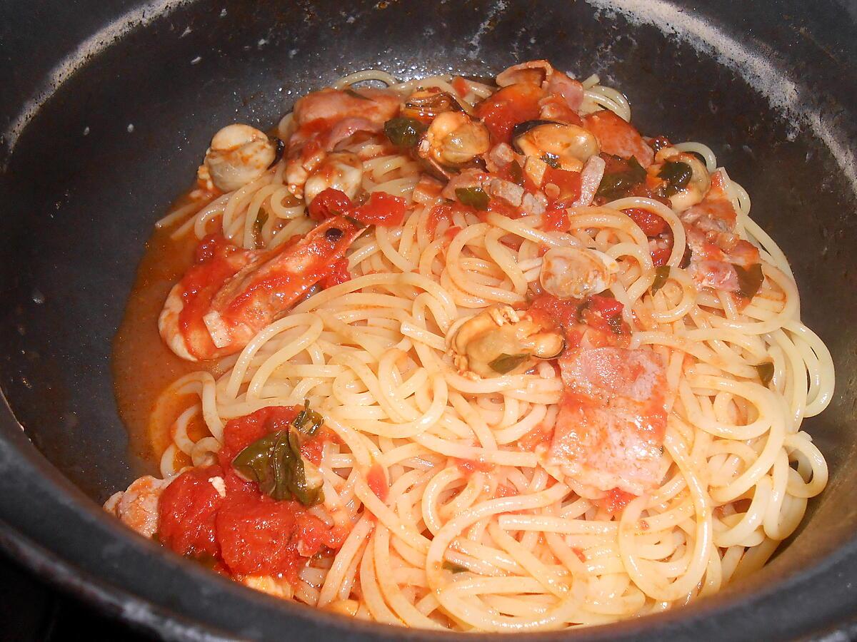 recette AMATRICIANA DI MARE