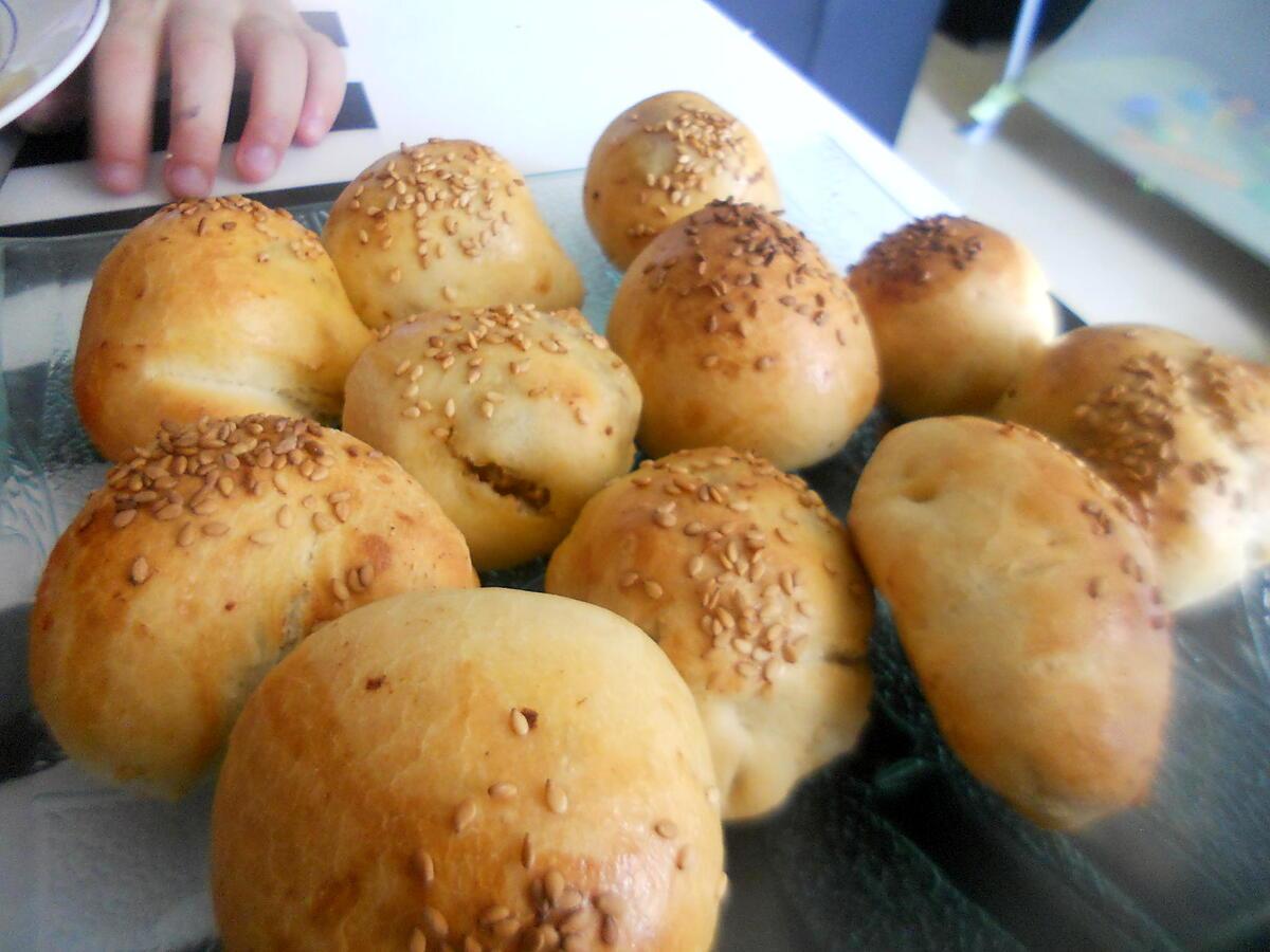 recette Minis buns a la viande cœur chèvre