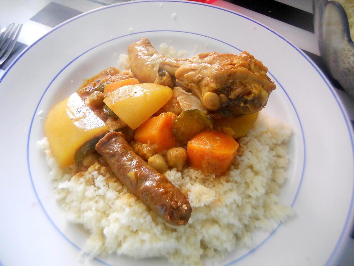 recette Couscous au petits légumes a la cocotte