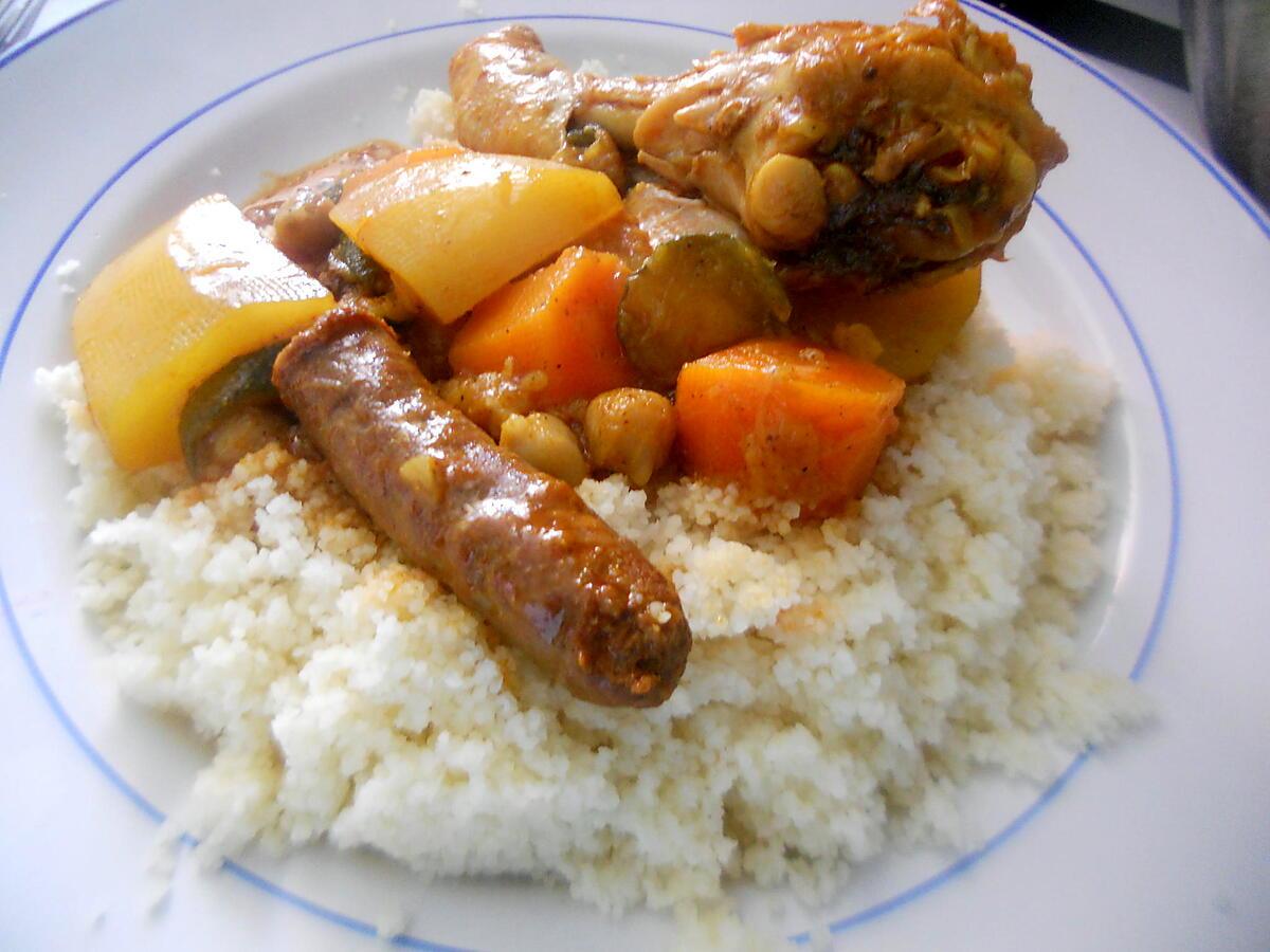 recette Couscous au petits légumes a la cocotte