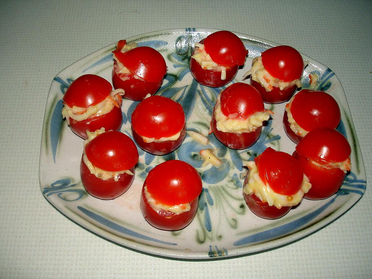 recette Tomate au râpé de surimi -mayonnaise
