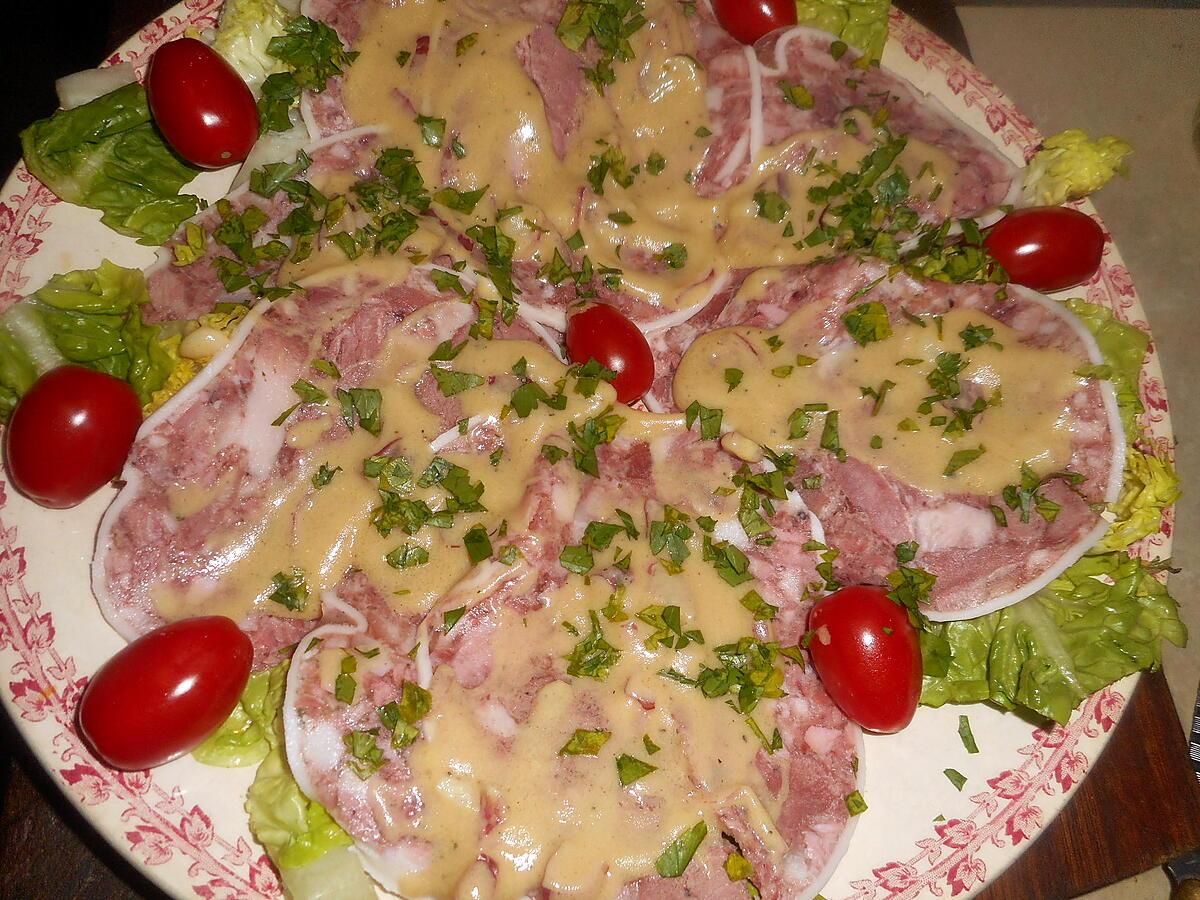 recette Museau de porc vinaigrette