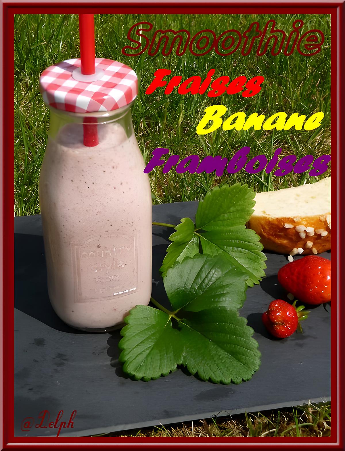 recette Smoothie fraises framboises banane