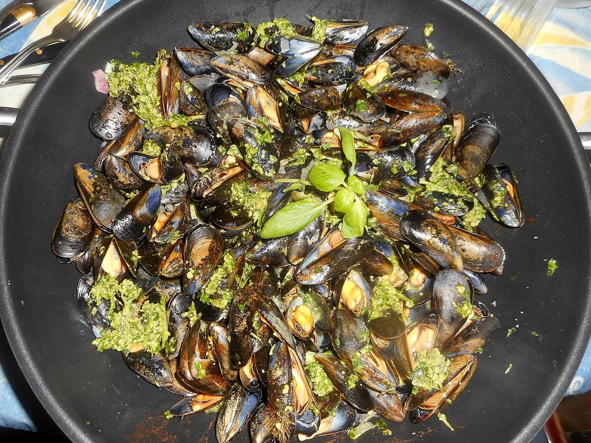 recette Moules au pistou