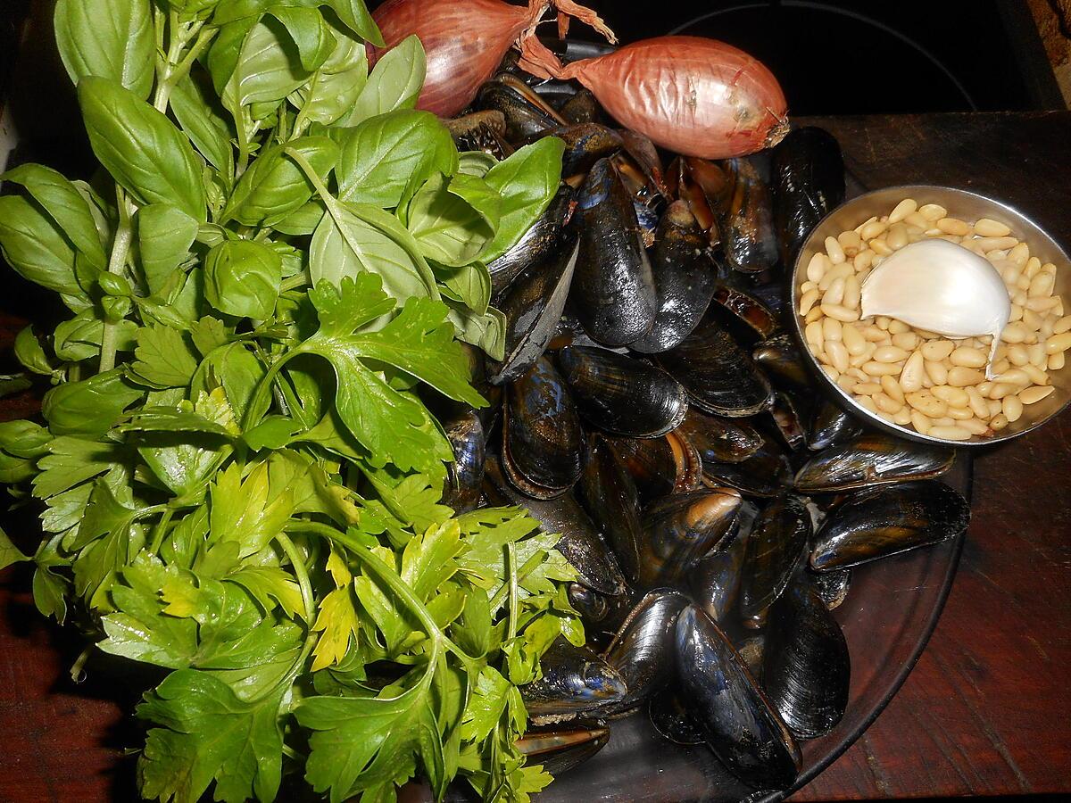 recette Moules au pistou