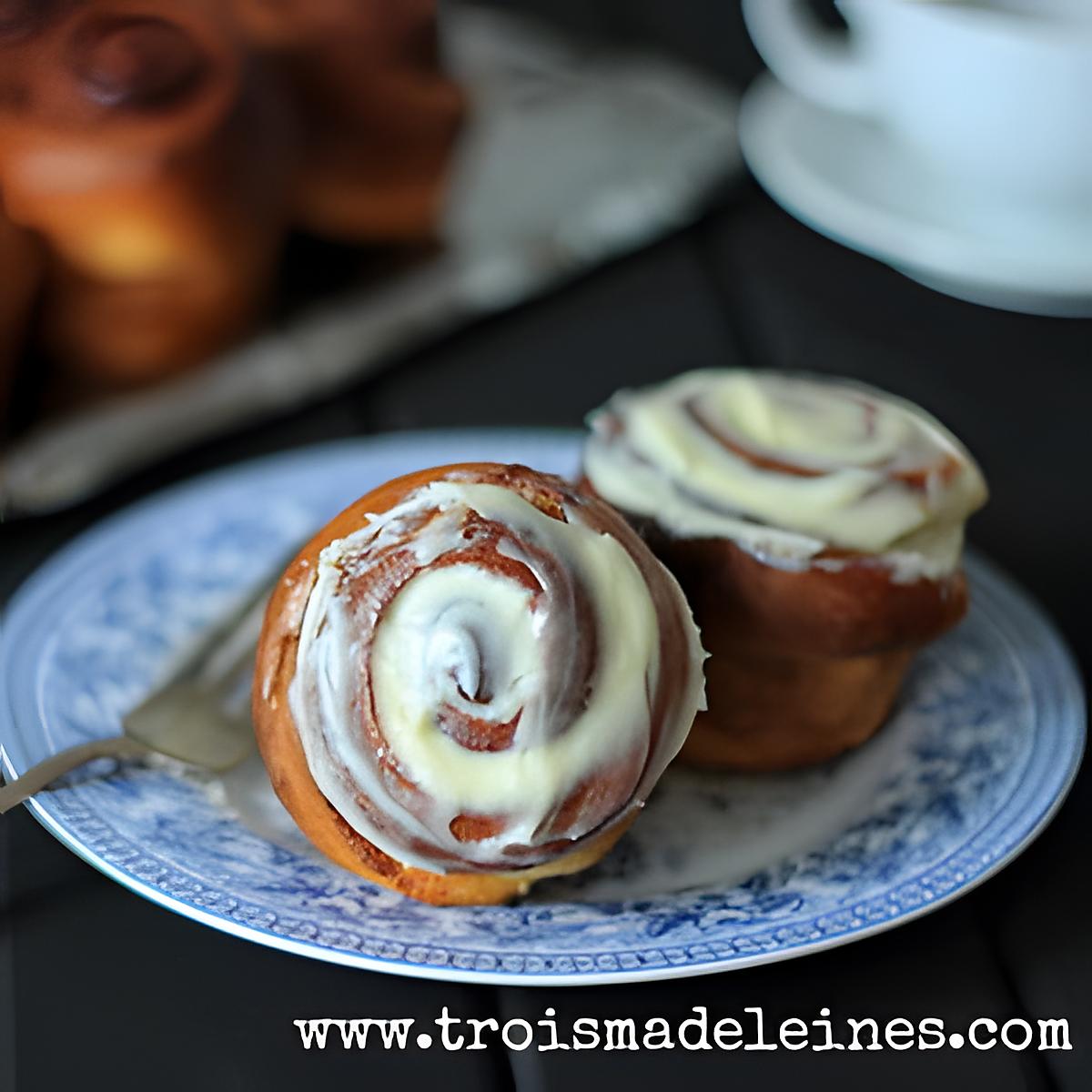 recette MUFFINS CINNAMON ROLLS AU CHAI