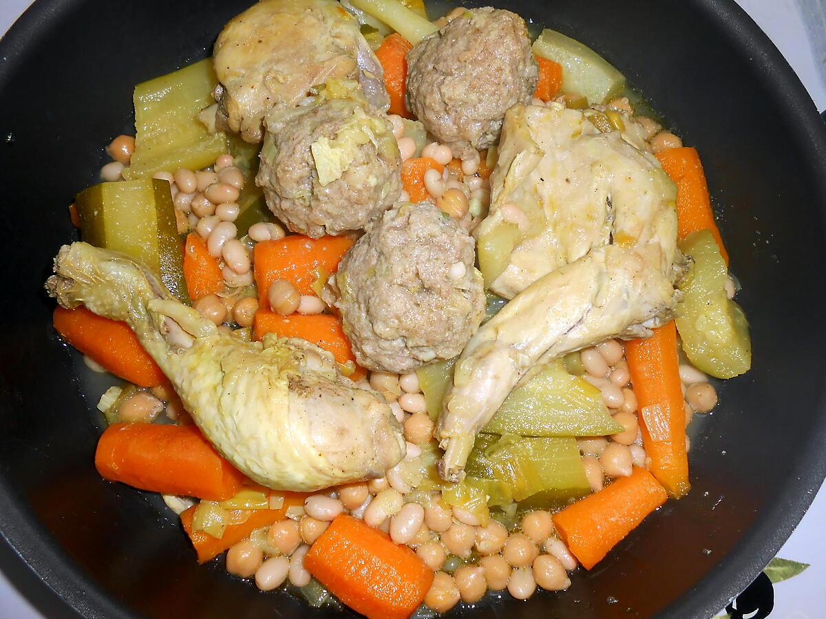 recette RAGOUT MIXTE DE VIANDES AUX PETITS LEGUMES (genre couscous)