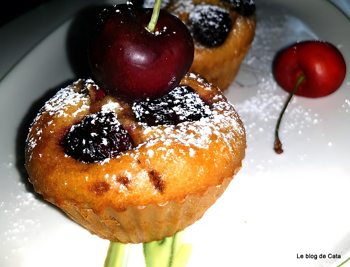 recette Muffins chocolat - cerises