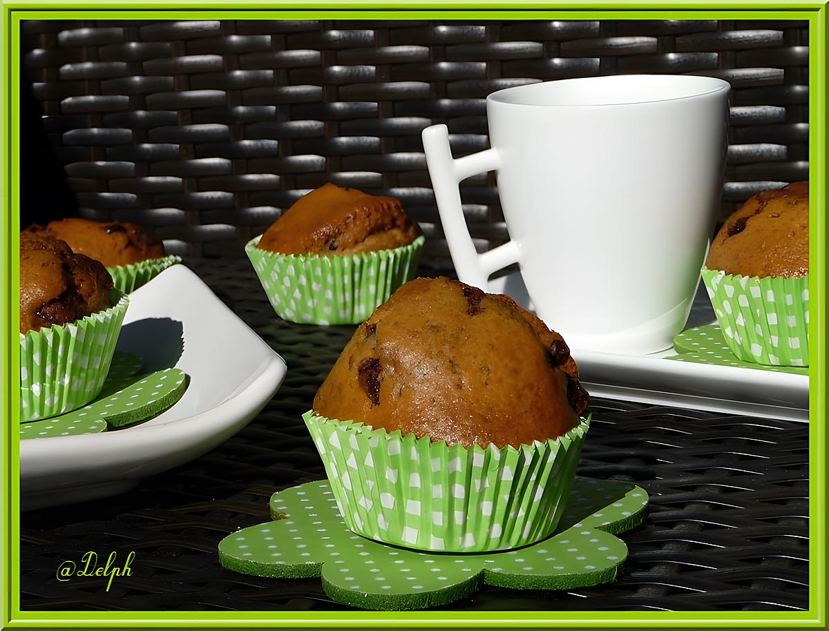 recette Muffins pépites de chocolat Banane